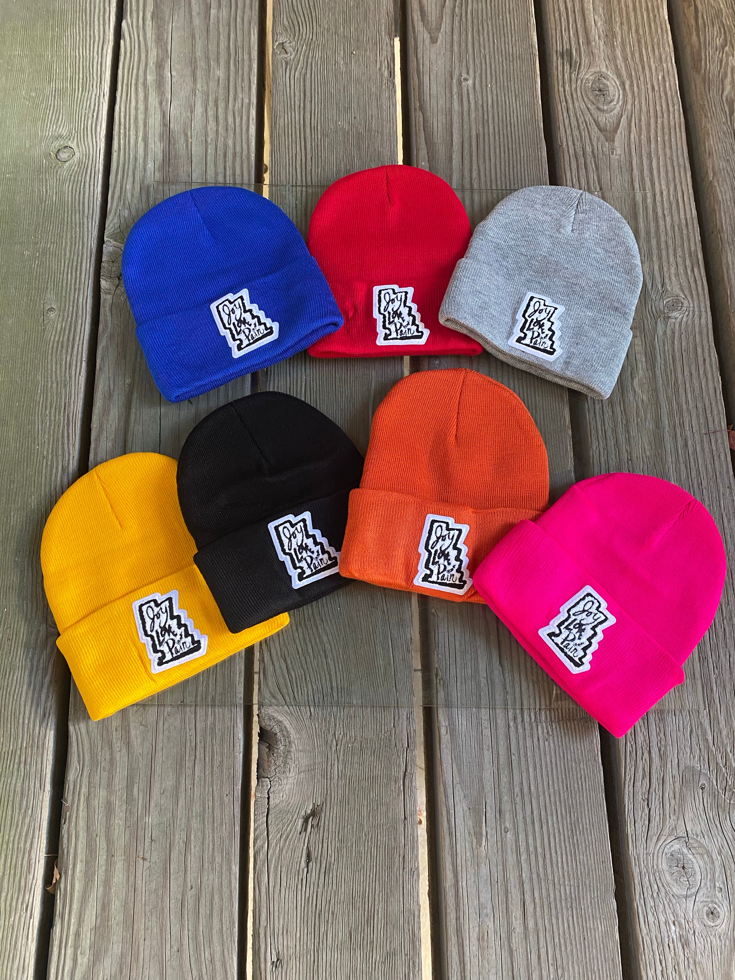 Joy, Love, & Pain Beanies – The True Trifecta